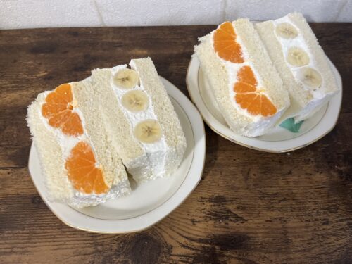 フルーツサンドの断面