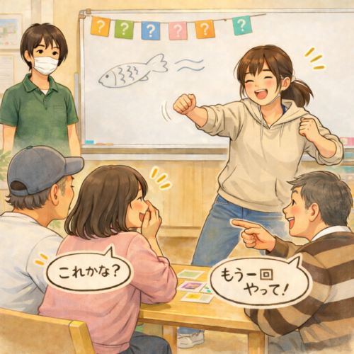 ジェスチャーゲームを行ったときのイメージ画像