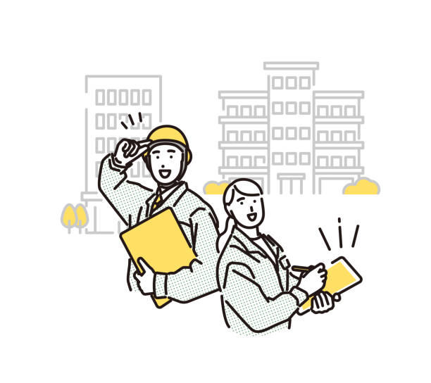 作業を行っているイラスト