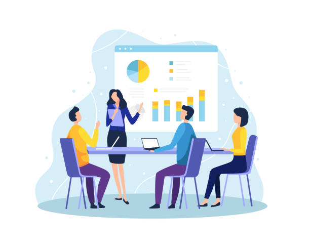 研修しているイラスト